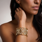 Aurelia Lattice Cuff — Cuore di Luce