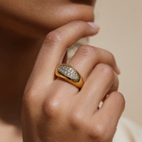 Luce Pavé Dome Ring