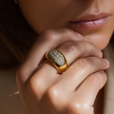 Luce Pavé Dome Ring
