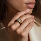 Luce Pavé Dome Ring