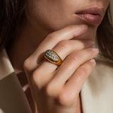 Luce Pavé Dome Ring