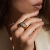 Luce Pavé Dome Ring