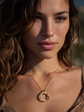 Incontro Luxe — Interlaced Gold Diamond Pendant